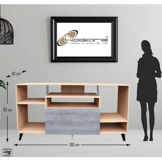 Foto 2 | Foto 2 | Mesa para Pantalla Hogare Ibiza color Gris