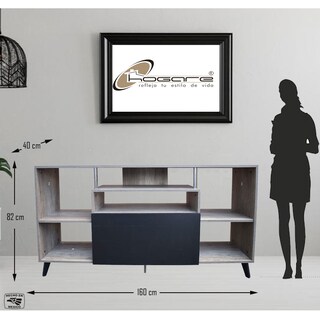 Foto 3 | Foto 3 | Mesa Para Tv Ibiza Hogare Rustik/Negro