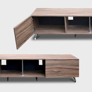Foto 8 | Foto 8 | Mesa Hogare London 2 M color Marrón para TV de 90 \