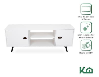 Foto 2 | Foto 2 | Mueble De Tv KingsHouse Mesa Modular Rack Repisas Puertas Pantalla Sala