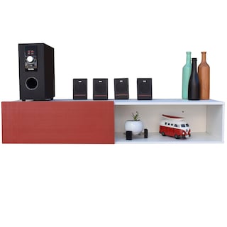 Foto 3 | Foto 3 | Mueble Flotante Para Tv Hogare Moderno Y Funcional 120 Cm color Rojo