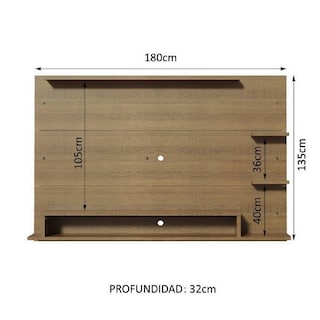 Foto 8 | Foto 8 | Centro de Entretenimiento para TV Madesa Alfa hasta 60'' Marrón