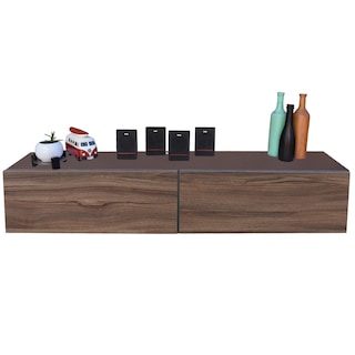 Foto 4 | Foto 4 | Mueble Flotante 2 Puertas para Tv Hogare Moderno 120 cm color Marrón