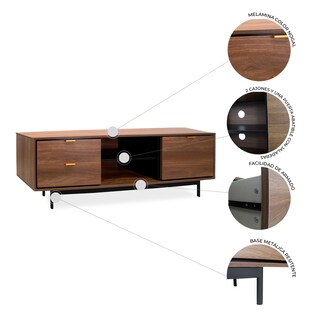 Foto 5 | Foto 5 | Mueble para Tv Portofino Mundo In Nogal