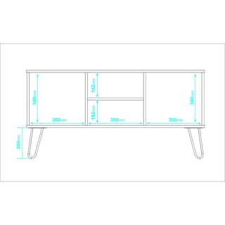 Foto 6 | Foto 6 | Mesa para Tv Midtown Concept color Blanco