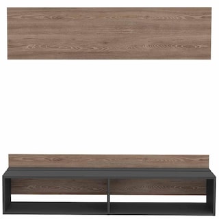 Foto 5 | Foto 5 | Panel De Tv Lara Capacidad Para Tv De Hasta 60'' color Miel y Plata Oscuro Virtual Muebles