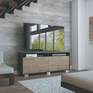 Foto 1 | Foto 1 | Mesa Para Tv Orus Miel y Caoba con Espacio Para Televisor De 70 Pulgadas Virtual Muebles