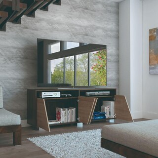 Foto 2 | Foto 2 | Mesa Para Tv Orus Miel y Caoba con Espacio Para Televisor De 70 Pulgadas Virtual Muebles