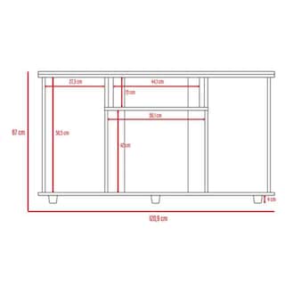 Foto 7 | Foto 7 | Mesa Para Tv Alpin Miel con Espacio Para Televisor De Hasta 50 Pulgadas Virtual Muebles