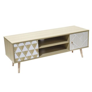 Foto 8 | Foto 8 | Mueble De Tv Top Living Corintio Marrón Y Blanco