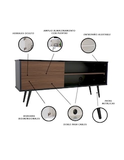Foto 6 | Foto 6 | Mueble para Tv Salvatore Credenza Vintage con Pasacables