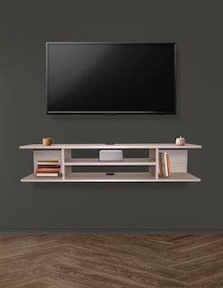 Foto 7 | Foto 7 | Repisa Flotante para TV con Amplio Espacio Blanca
