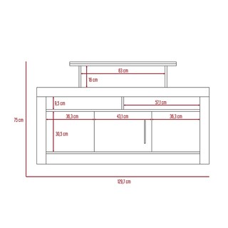 Foto 8 | Foto 8 | Rack Para Tv Florida color Duna Virtual Muebles