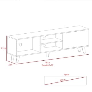 Foto 8 | Foto 8 | Rack para Tv Cincinatti capacidad Hasta 70'' color Duna Virtual Muebles