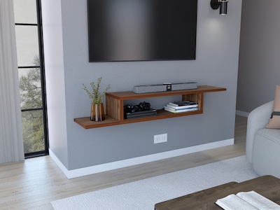Foto 1 | Foto 1 | Mesa para Tv Flotante Dilix Castaño Virtual Muebles