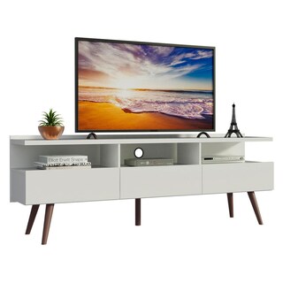 Foto 1 | Foto 1 | Mueble Para Tv Hasta 65 Pulgadas Madesa Londres Con Patas Retro Blanco