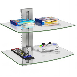 Foto 1 | Foto 1 | Estantes Flotantes Para Centros De Entretenimiento Wali Cs202s Plateados - Venta Internacional.