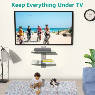 Foto 3 | Foto 3 | Estantes Flotantes Para Centros De Entretenimiento Wali Cs202s Plateados - Venta Internacional.