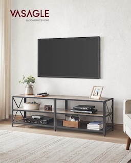 Foto 3 | Foto 3 | Soporte de TV Vasagle Estilo Industrial para Televisores de hasta 65 Pulgadas