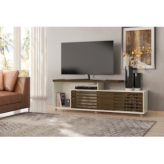 Foto 3 | Foto 3 | Mueble Rack Cruzado 2 Puertas Para Tv Hasta 65” Blanco/savana