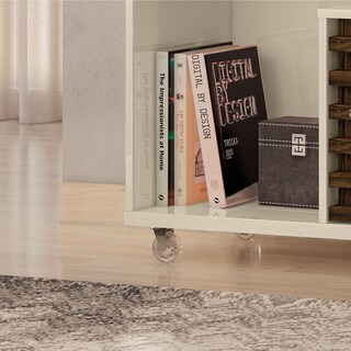 Foto 5 | Foto 5 | Mueble Rack Cruzado 2 Puertas Para Tv Hasta 65” Blanco/savana