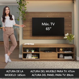 Foto 7 | Foto 7 | Mueble Mesa Para Tv Rack Madesa Orlando Y Panel Hasta 65