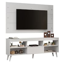 Mueble Mesa Para Tv Rack Madesa Detroit Y Panel Hasta 65 Bb