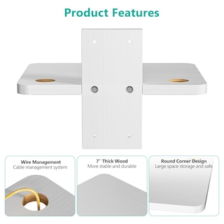 Foto 3 | Foto 3 | Estantería Flotante Para Tv Wali Cs201nw De Hasta 10 Kg, Color Blanco, 1 Estante - Venta Internacional.