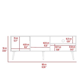 Foto 8 | Foto 8 | Mesa Para Tv Vulanno  Capri Para Un Tv De 70 Pulgadas Virtual Muebles