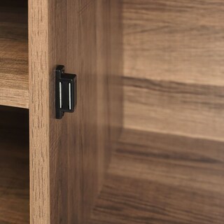 Foto 6 | Foto 6 | Mesa Para Tv Furniturer Aihell Negro 120 X 40 X 48.5 Cm