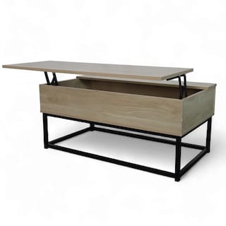 Foto 6 | Foto 6 | Mesa De Centro Elevable Montan Almacenamiento Interno Madera