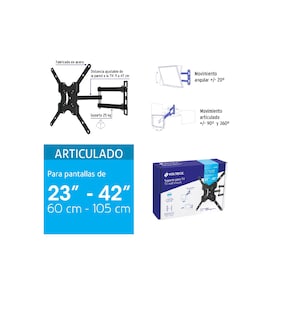 Foto 8 | Foto 8 | Soporte Para Pantallas 23'' A 42'' Mov. Angular Y Articulado