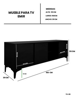Foto 4 | Foto 4 | Mueble De Tv  Centro De Entretenimiento Minimalista Modelo Emir