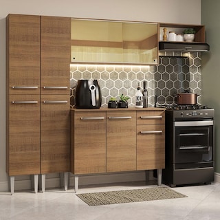 Foto 2 | Foto 2 | Cocina Integral Madesa GREM2290095Z color Marrón 5 Piezas