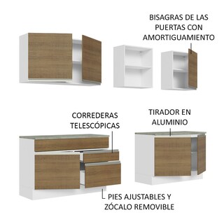 Foto 7 | Foto 7 | Armario de Cocina Madesa GRGL2400069B Multicolor 5 Piezas