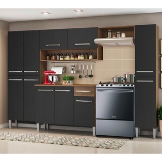 Foto 2 | Foto 2 | Armario de Cocina Madesa GREM2610017K color Negro 4 Piezas