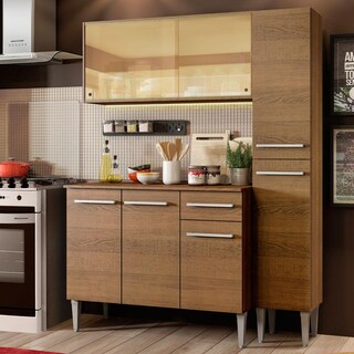 Foto 2 | Foto 2 | Cocina Integral Compacta Madesa 03 Emilly Oro Marrón 137 cm