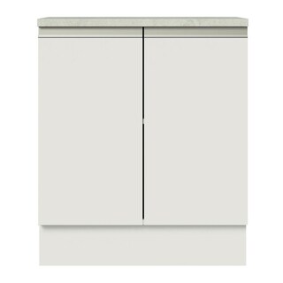 Foto 2 | Foto 2 | Mostrador de Cocina Madesa G2470009GL color Blanco Glamy 70 CM 2 Puertas