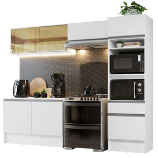 Foto 1 | Foto 1 | Armario De Cocina Completo Madesa Diamante 260cm Diamante 02 color Blanco