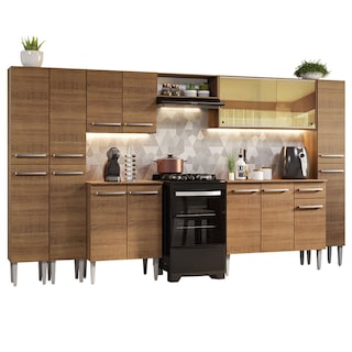 Foto 2 | Foto 2 | Armario De Cocina Completo 325cm Emilly Madesa 04 color Marrón