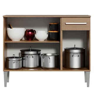 Foto 6 | Foto 6 | Mueble Mostrador Madesa Emilly 3 Puertas Y 1 Cajón Marrón