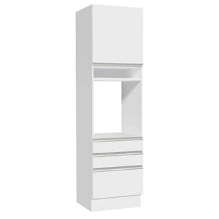 Foto 1 | Foto 1 | Alacena Gabinete Madesa Glamy 60 cm 1 Puerta 3 Cajones - Blanco