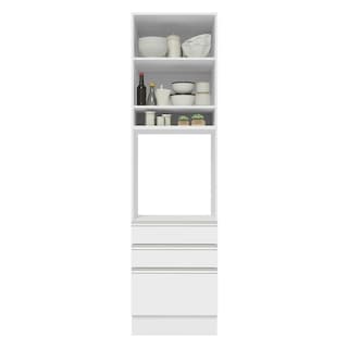 Foto 6 | Foto 6 | Alacena Gabinete Madesa Glamy 60 cm 1 Puerta 3 Cajones - Blanco