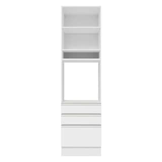 Foto 7 | Foto 7 | Alacena Gabinete Madesa Glamy 60 cm 1 Puerta 3 Cajones - Blanco
