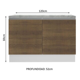 Foto 3 | Foto 3 | Armario para Fregadero Madesa G241209BGLCT Multicolor