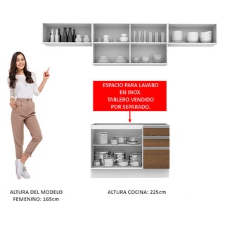 Foto 5 | Foto 5 | Cocina Integral Madesa Marina Marrón de 280 cm