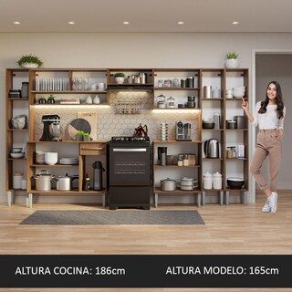 Foto 6 | Foto 6 | Cocina Integral Completa Emilly Madesa 325 cm 05 - Marrón