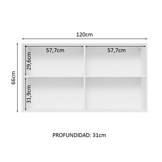 Foto 3 | Foto 3 | Armario Madesa Glamy 120 cm 2 Puertas con Cristal Blanco/Marrón
