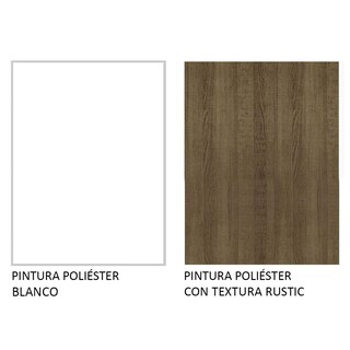 Foto 8 | Foto 8 | Armario Madesa Glamy 120 cm 2 Puertas con Cristal Blanco/Marrón