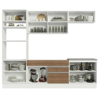 Foto 6 | Foto 6 | Cocina Integral Completa Madesa Glamy Blanco/Marrón